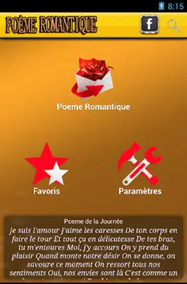 Poeme Romantique android App screenshot 5